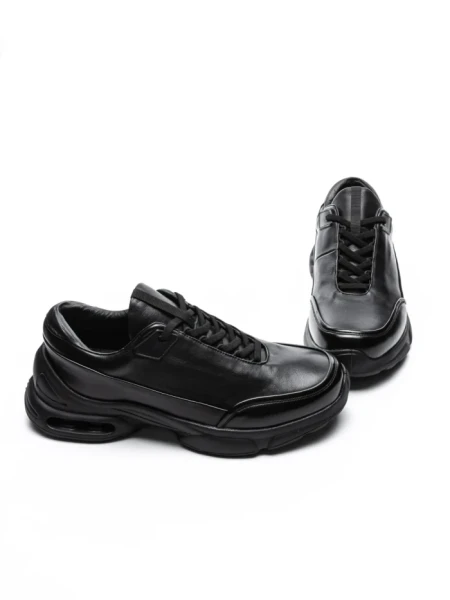 Pantofi Sport Barbati din piele naturala 5902 BLACK | ADVANCER