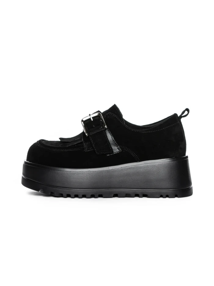 Pantofi Casual Dama din piele naturala 5005 BLACK | ADVANCER