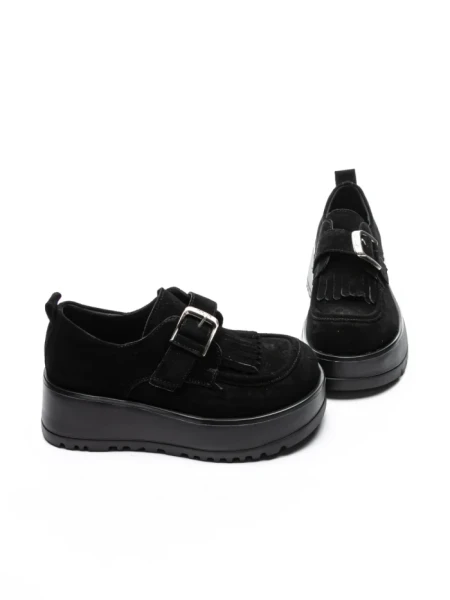 Pantofi Casual Dama din piele naturala 5005 BLACK | ADVANCER