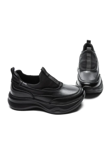 Pantofi Sport Dama din piele naturala 87838 BLACK | ADVANCER