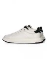 Pantofi Sport Barbati din piele naturala 8632-1 WHITE-BLACK | ADVANCER