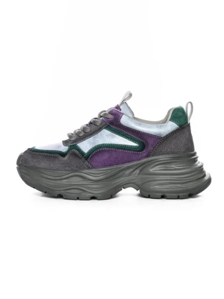 Pantofi Sport Dama din piele naturala HD8685 GREY-GREEN | ADVANCER