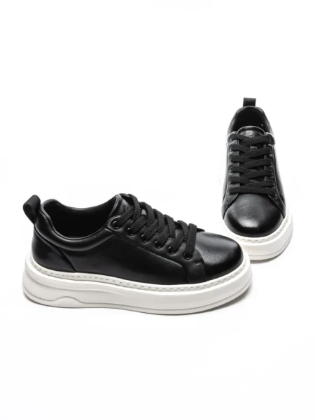 Pantofi Sport Barbati din piele naturala 5335 BLACK | ADVANCER