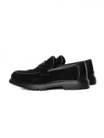 Mocasini Barbati din piele naturala 5NXE79 BLACK | PANTOFUL