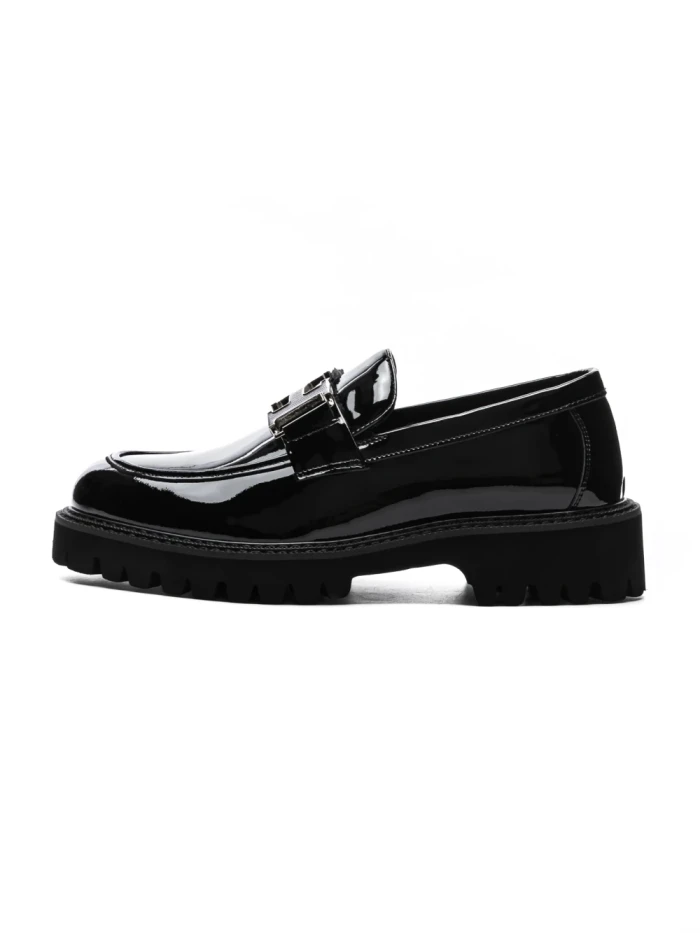 Mocasini Barbati din piele naturala 5NXE25 BLACK | PANTOFUL