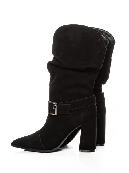 Botine Dama cu Toc gros 6GS9 Negru | Pantoful » pantoful.Ro