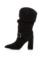 Botine Dama cu Toc gros 6GS9 Negru | Pantoful » pantoful.Ro
