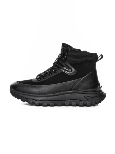 Ghete Barbati din piele naturala 5361 BLACK | ADVANCER
