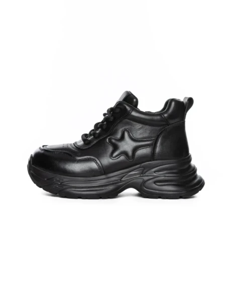 Ghete Dama din piele naturala 10781 BLACK | ADVANCER