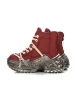 Ghete Dama din piele naturala 10806 Rosu | Advancer » Pantoful.Ro