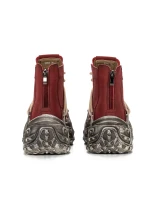 Ghete Dama din piele naturala 10806 Rosu | Advancer » Pantoful.Ro