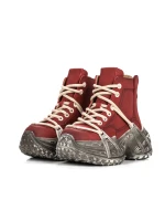 Ghete Dama din piele naturala 10806 Rosu | Advancer » Pantoful.Ro