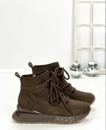 Ghete Dama din piele naturala 5SZ8 DARK BROWN | PANTOFUL