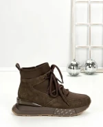 Ghete Dama din piele naturala 5SZ8 DARK BROWN | PANTOFUL