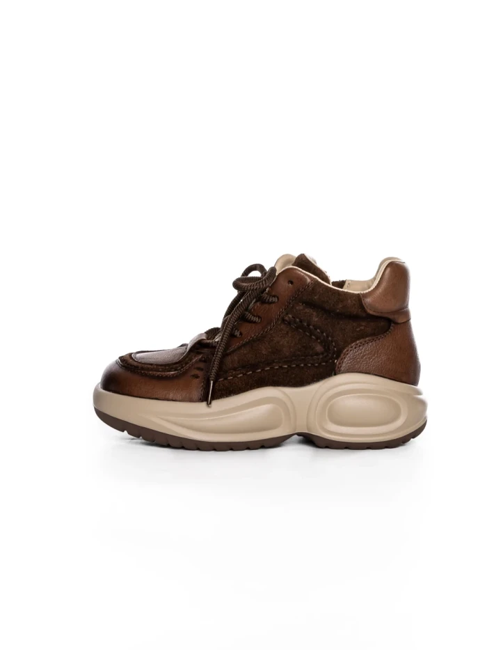 Ghete Dama din piele naturala 10875 BROWN | FRANCO GERARDO