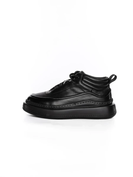 Ghete Barbati din piele naturala 5788 BLACK | ADVANCER