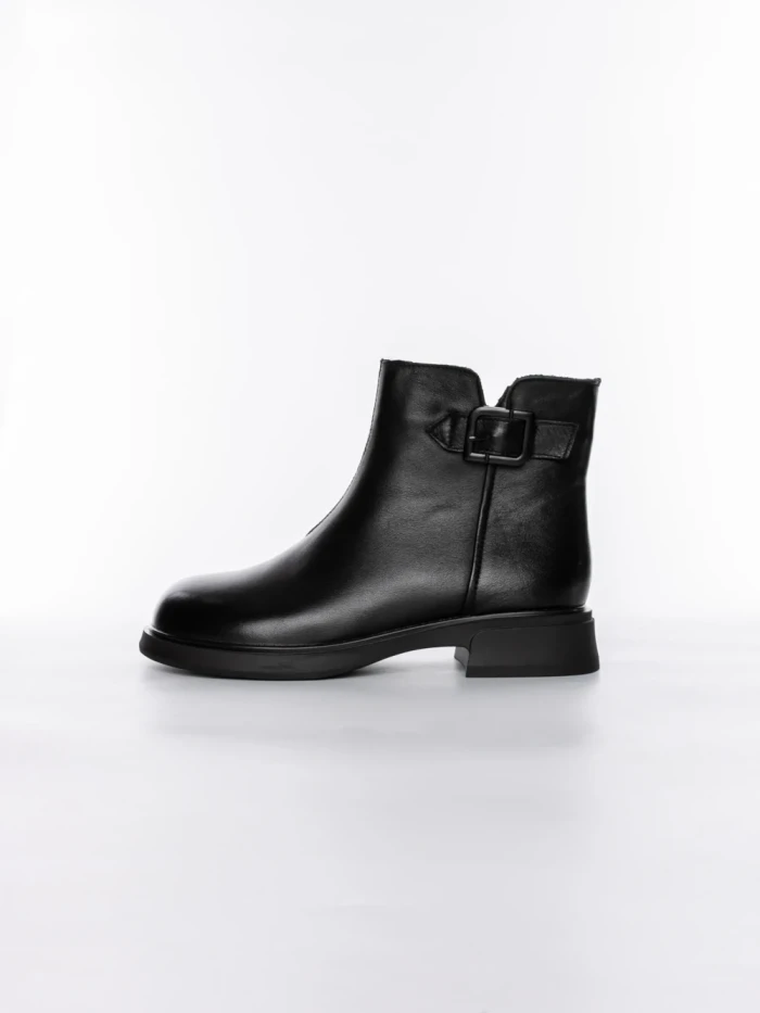 Ghete Dama din piele naturala 8791 BLACK | ADVANCER