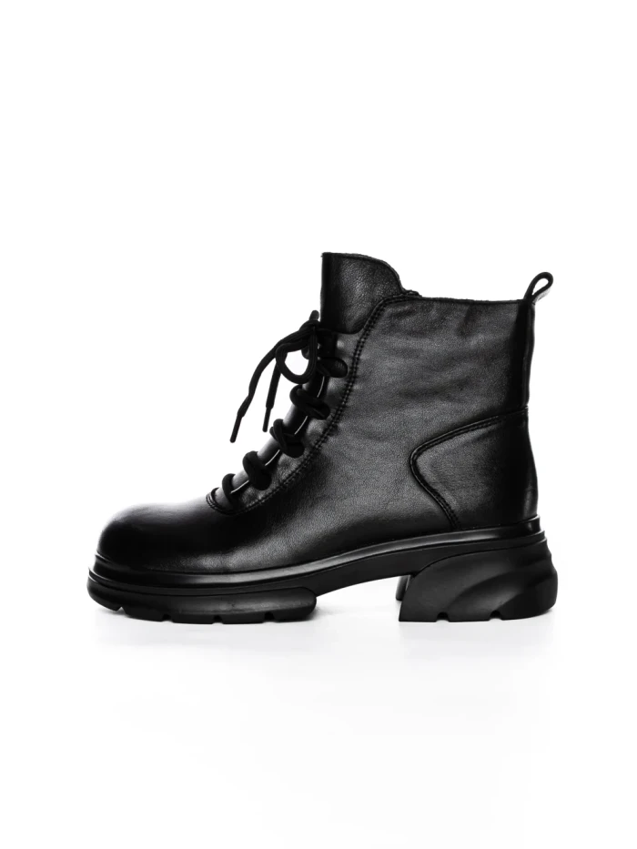 Ghete Dama din piele naturala 8696 BLACK | ADVANCER