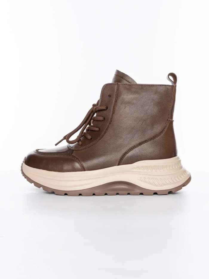 Ghete Dama din piele naturala 7150 COFFEE | ADVANCER