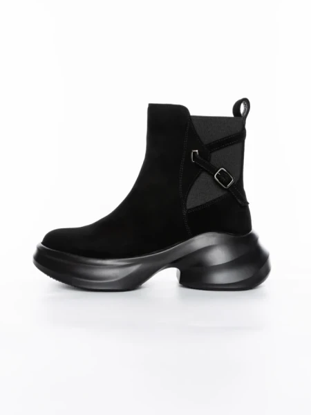 Ghete Dama din piele naturala 23-2643-3 BLACK | ADVANCER