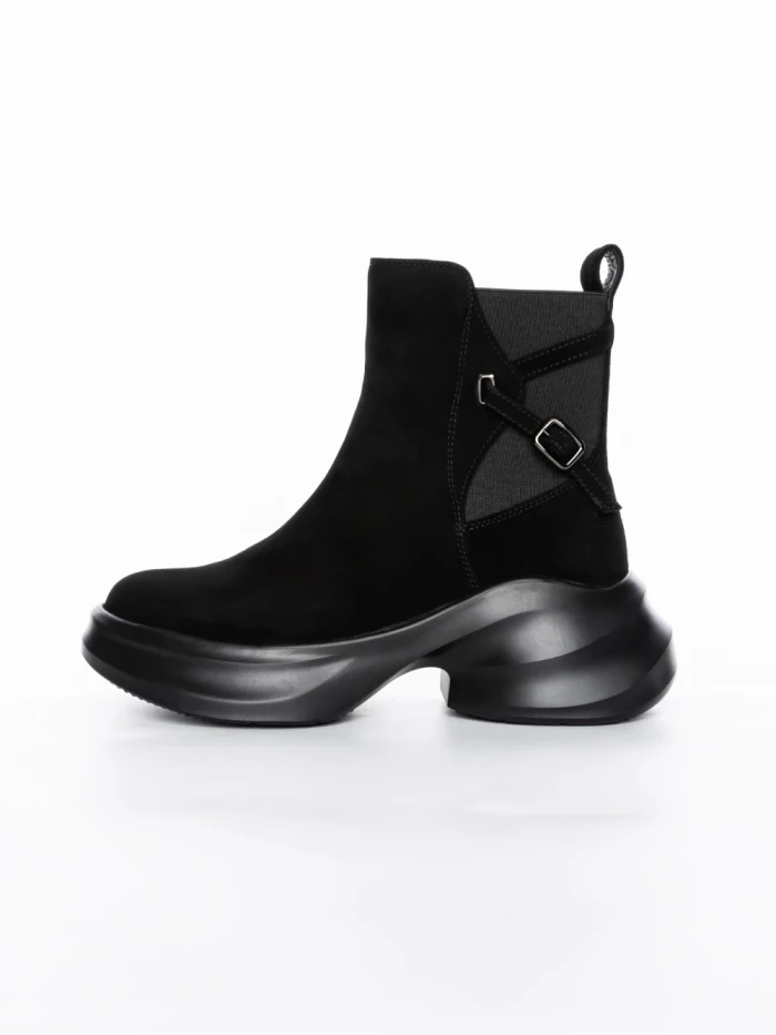 Ghete Dama din piele naturala 23-2643-3 BLACK | ADVANCER