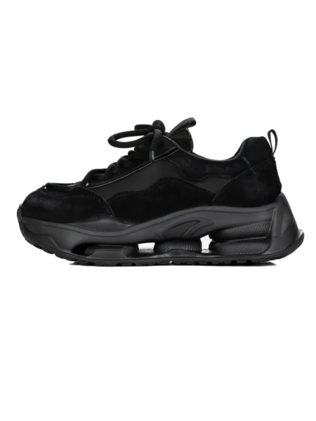 Pantofi Sport Dama din piele naturala S5352 BLACK | FRANCO GERARDO
