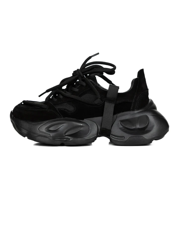 Pantofi Sport Dama din piele naturala 2586 BLACK | FRANCO GERARDO