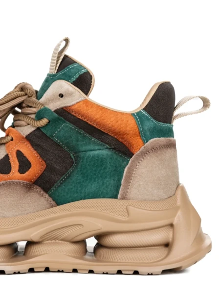 Pantofi Sport Dama din piele naturala H36839 BROWN-ORANGE | ADVANCER