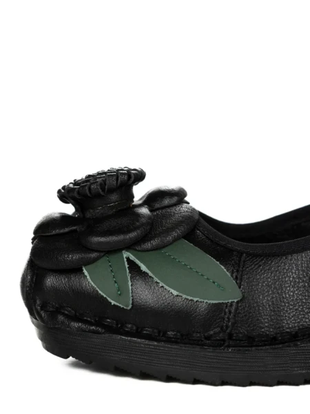 Pantofi Casual Dama din piele naturala F198 BLACK | FORMAZIONE