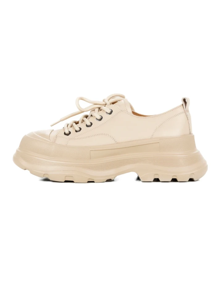 Pantofi Casual Dama din piele naturala 6805 CREAM | ADVANCER