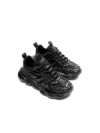 Pantofi Sport Barbati din piele naturala 24210 BLACK-GREY | ADVANCER