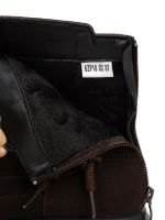 Ghete Dama din piele naturala 6ZP10 Maro | Pantoful » MeiMall.Ro