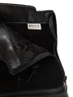 Ghete Dama din piele naturala 6ZP10 Negru | Pantoful » MeiMall.Ro