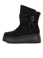 Ghete Dama din piele naturala 6ZP10 Negru | Pantoful » MeiMall.Ro