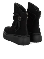 Ghete Dama din piele naturala 6ZP10 Negru | Pantoful » MeiMall.Ro