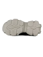 Pantofi Sport Dama din piele naturala Y5786 Crem-Verde... » Pantoful.Ro