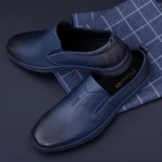 Pantofi Barbati din piele naturala KL60803 Blue » Pantoful.ro