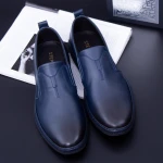 Pantofi Barbati din piele naturala KL60803 Blue » Pantoful.ro
